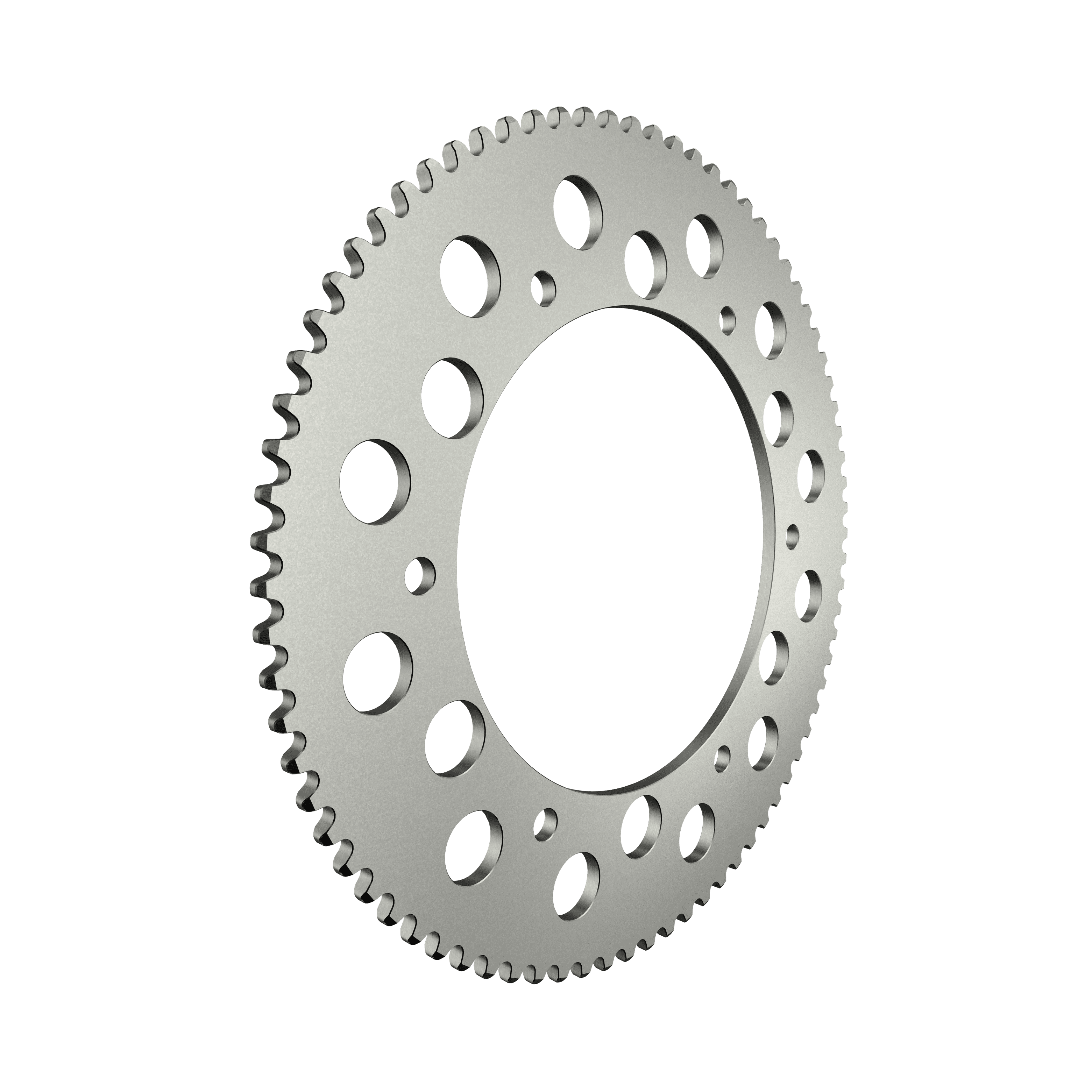 Side angle of go kart sprocket