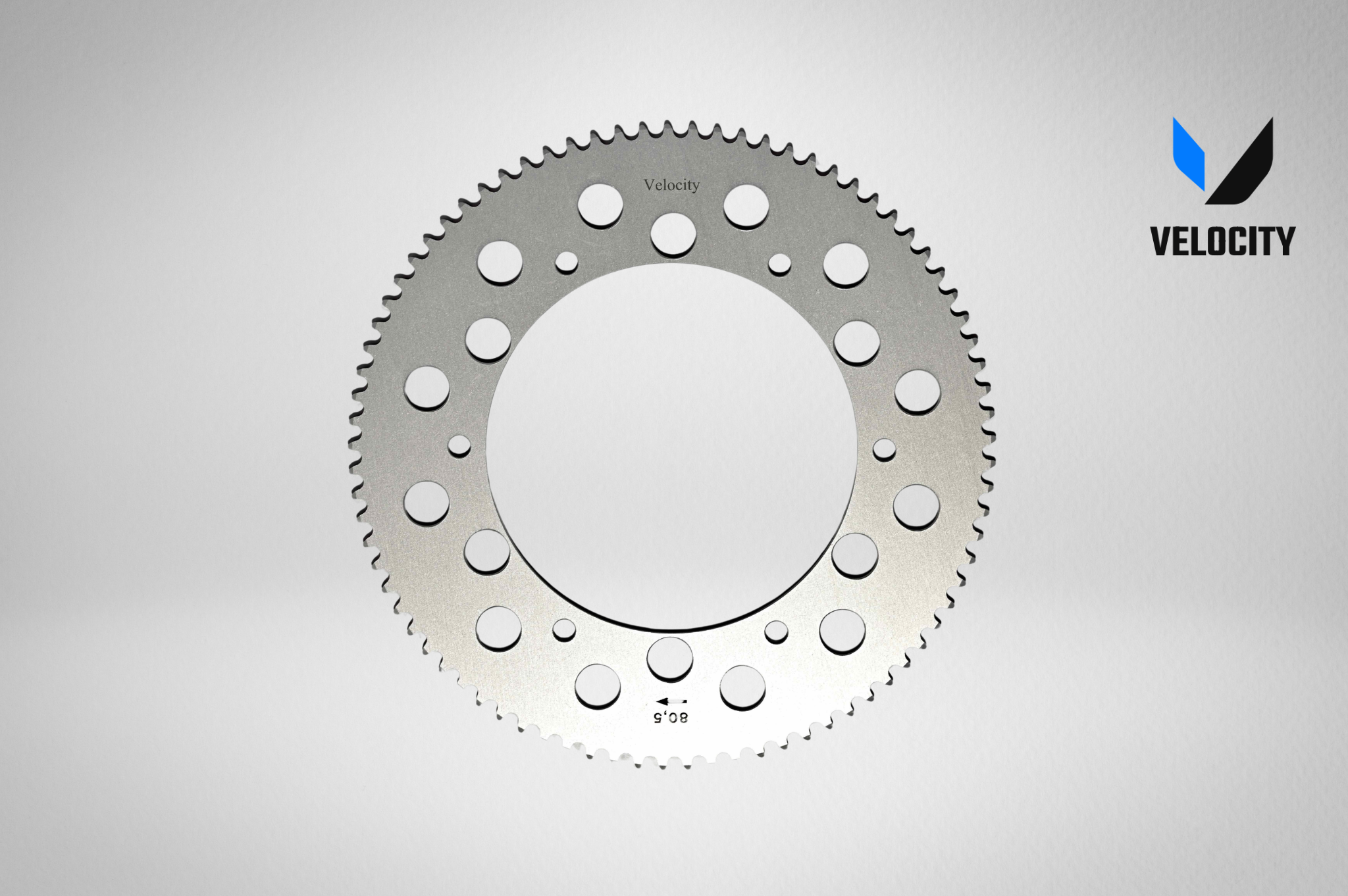 Half size go kart sprocket with logo